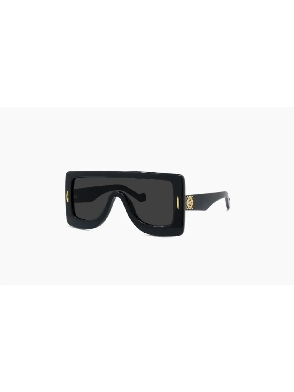 LOEWE'S Chunky Anagram mask unisex sunglasses + case 51mm LW40104- Black